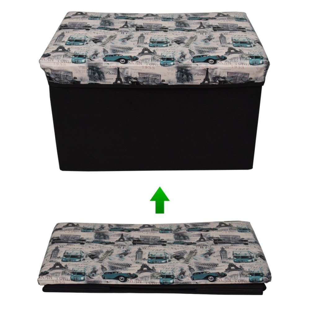 Foldable-Storage-Stool-Seat-Suede-Cube-Ottoman-Bench