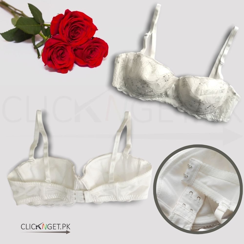 Buy CG-4 Light Padded With Ring Bra-White in Pakistan